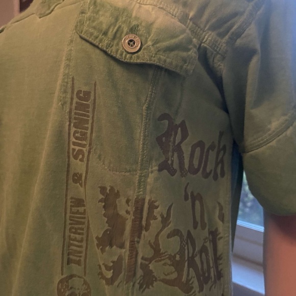 Vintage point zero graphic collard T-shirt - Picture 5 of 6